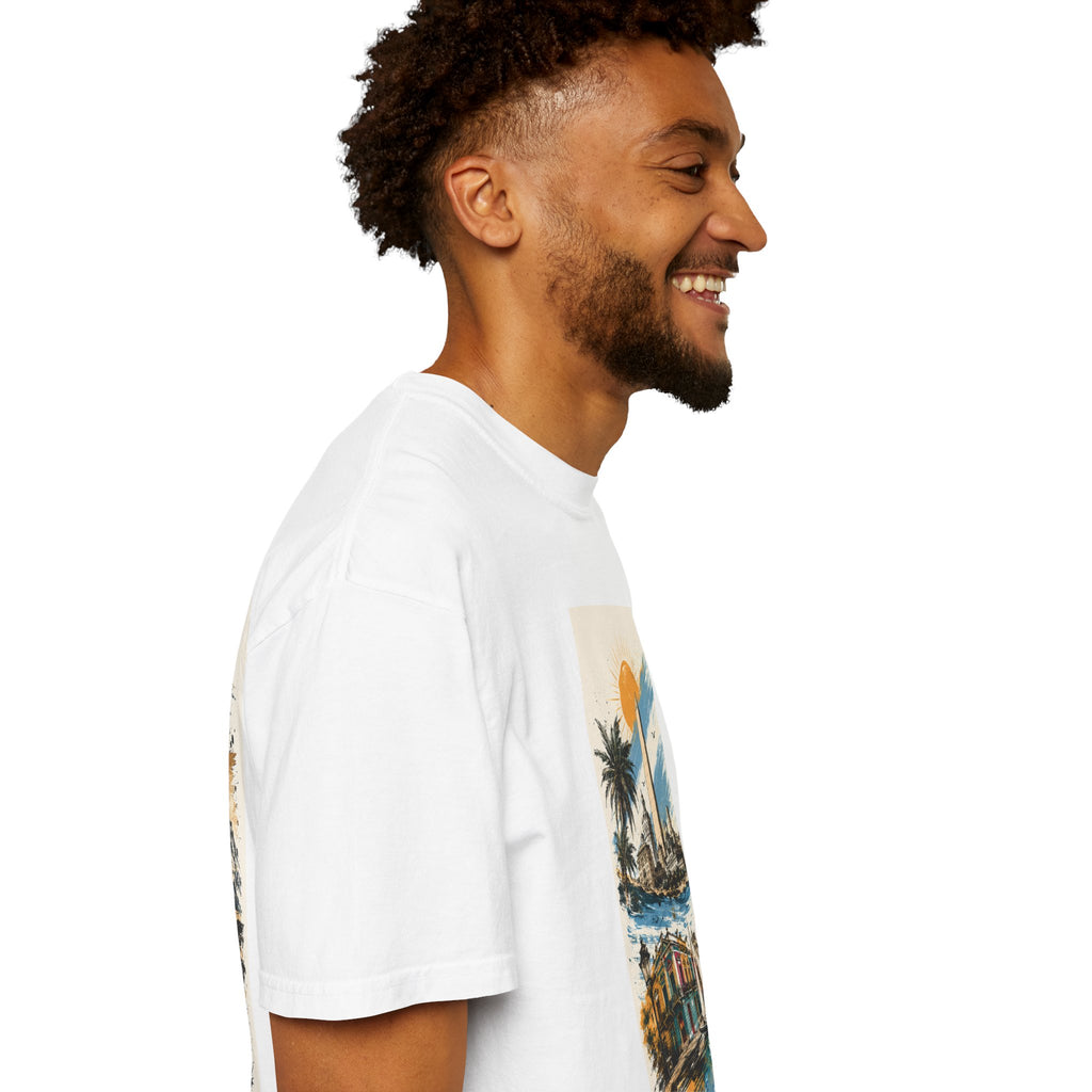 Donde Hubo Fuego Cenizas Quedan T-shirt | Sunset Cityscape Tee
