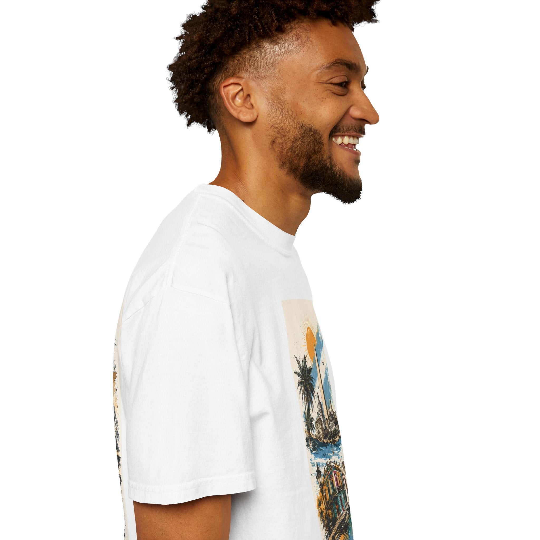 Donde Hubo Fuego Cenizas Quedan T-shirt | Sunset Cityscape Tee