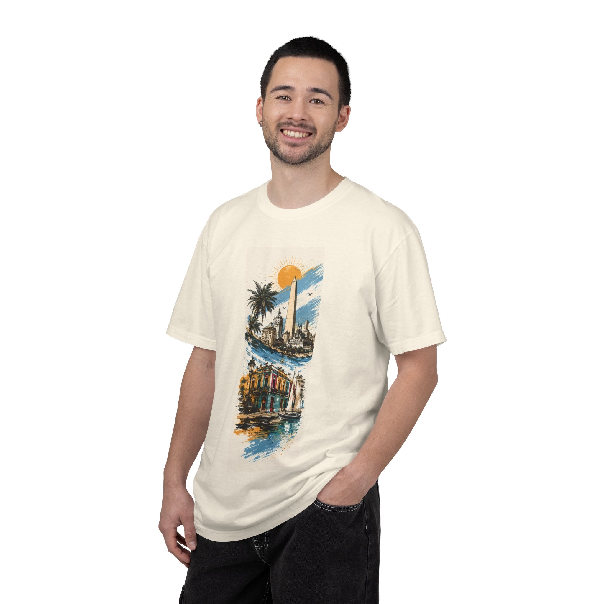 Donde Hubo Fuego Cenizas Quedan T-shirt | Sunset Cityscape Tee