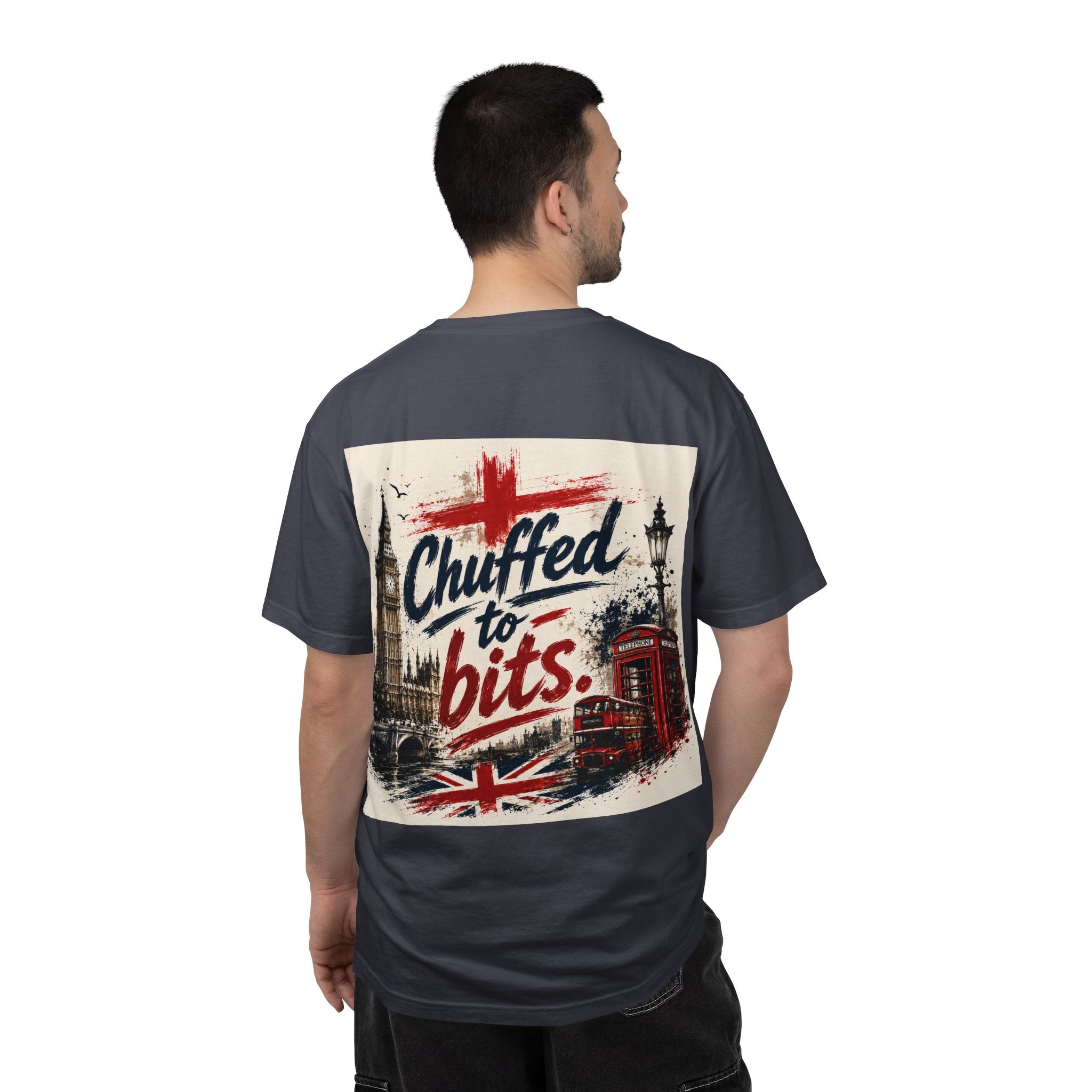 Chuffed to Bits London Illustration T-shirt | Big Ben Phone Booth Union Jack