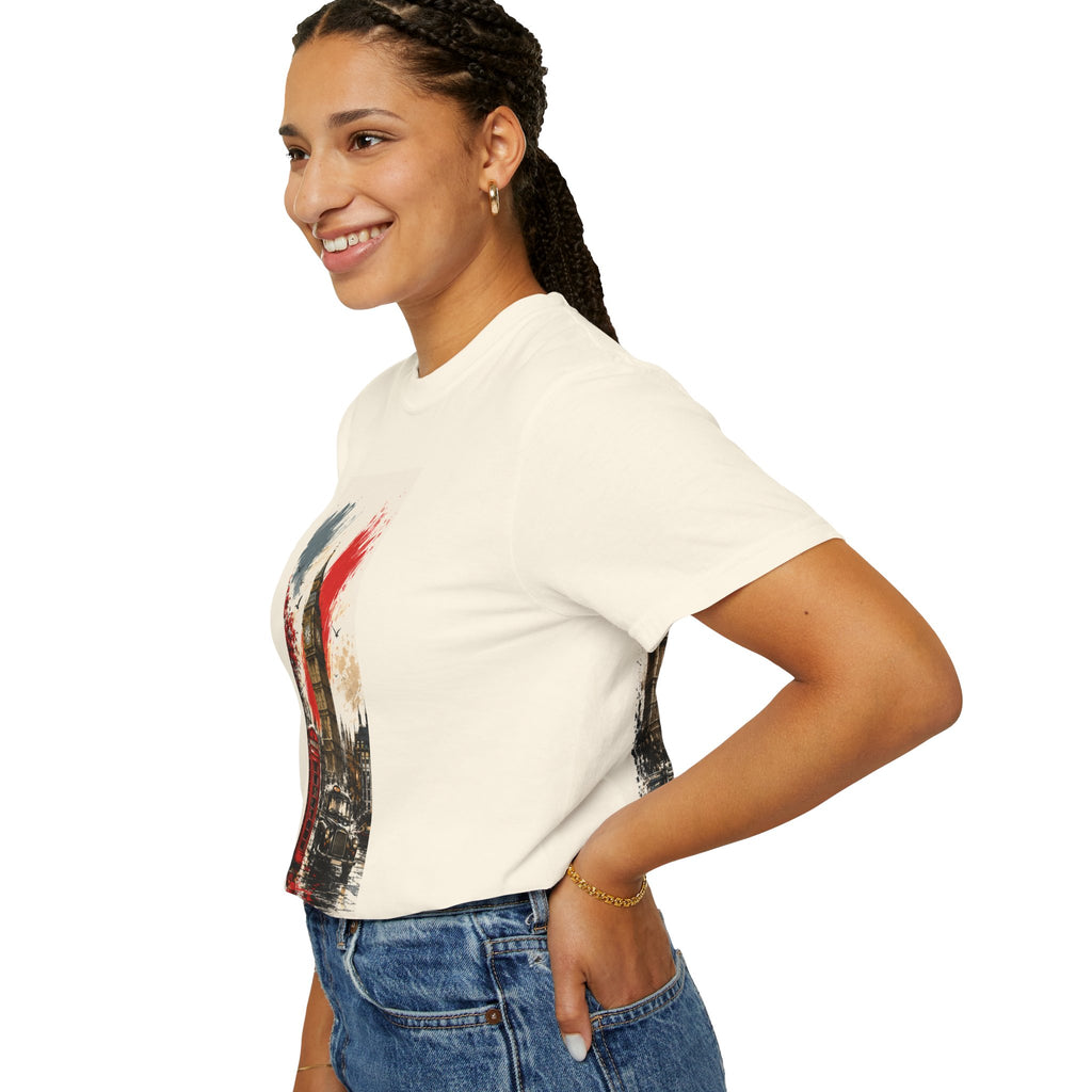 Chuffed to Bits London Illustration T-shirt | Big Ben Phone Booth Union Jack