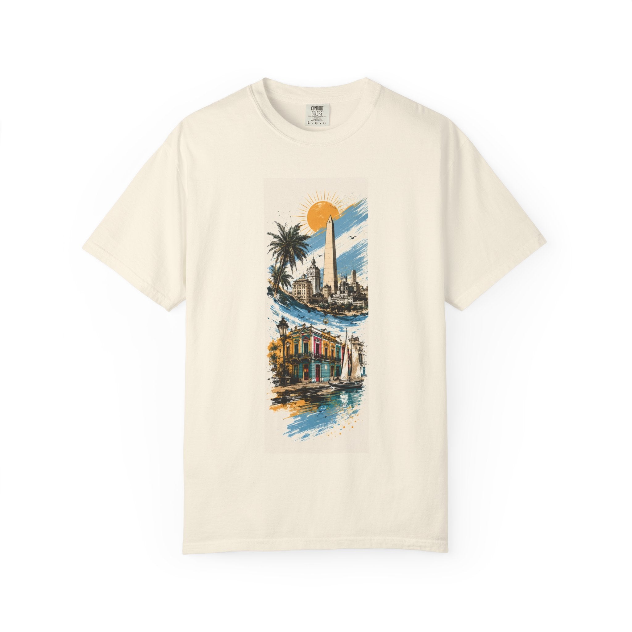 Donde Hubo Fuego Cenizas Quedan T-shirt | Sunset Cityscape Tee