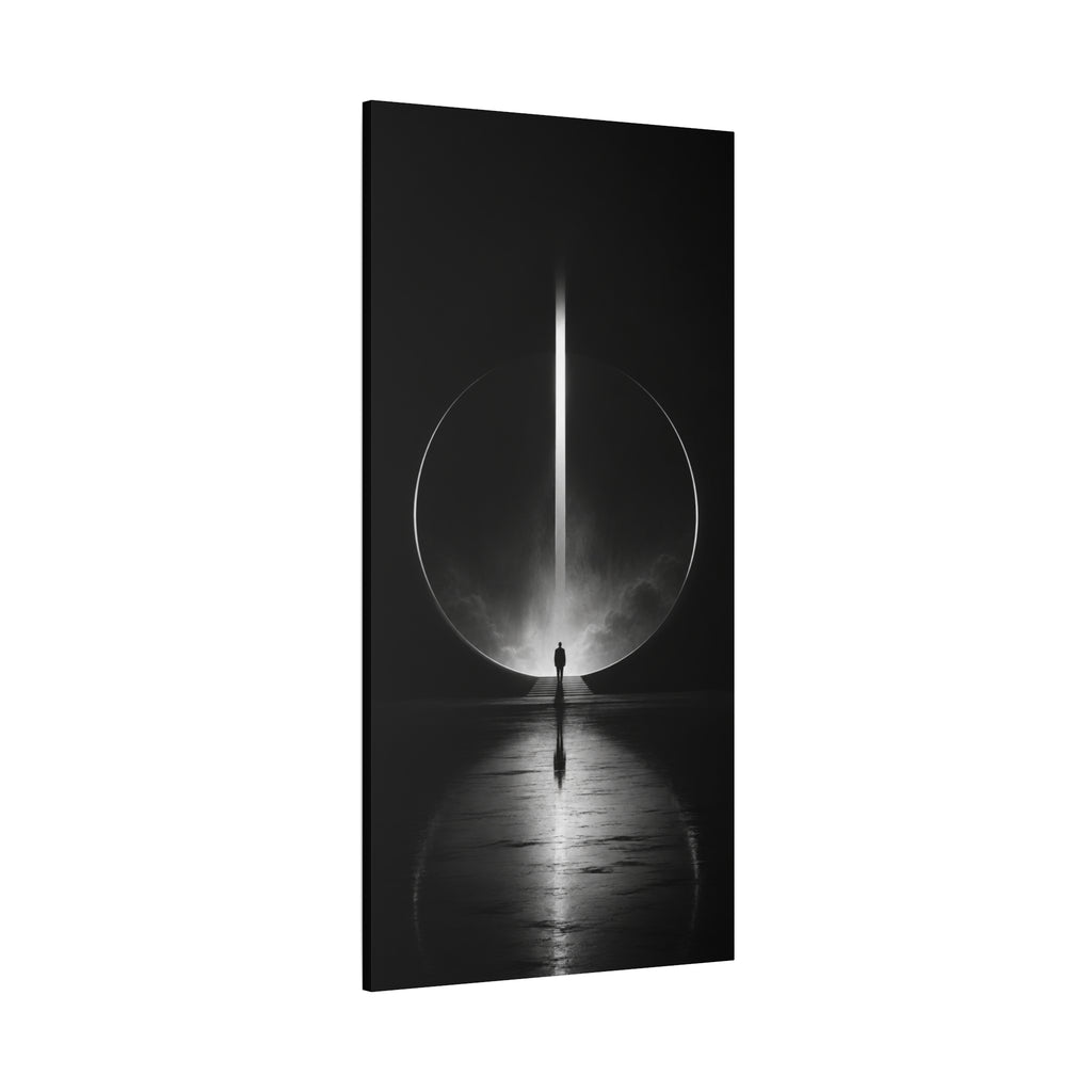 Beyond the Threshold — Minimalist Portal Canvas