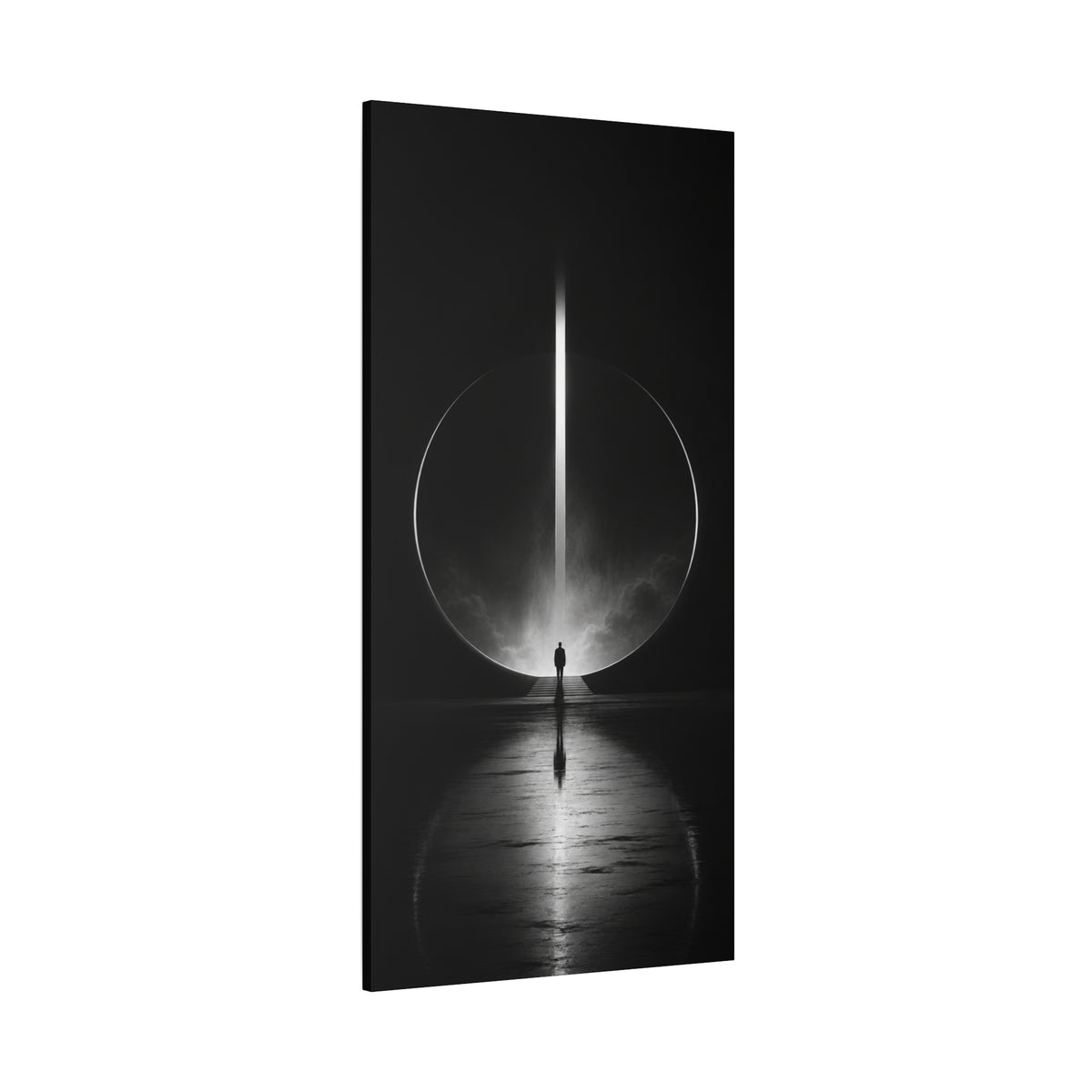 Beyond the Threshold — Minimalist Portal Canvas