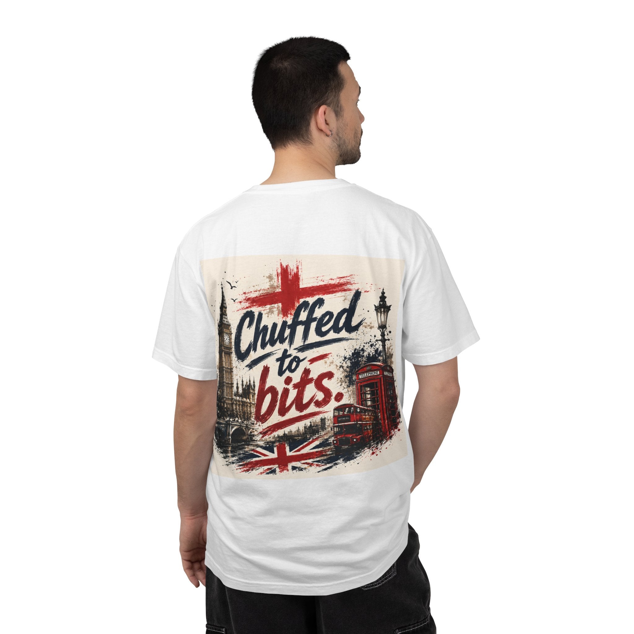 Chuffed to Bits London Illustration T-shirt | Big Ben Phone Booth Union Jack
