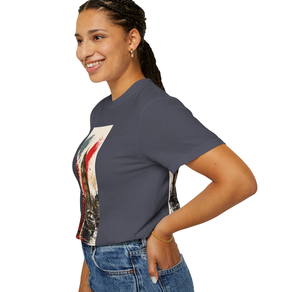 Chuffed to Bits London Illustration T-shirt | Big Ben Phone Booth Union Jack