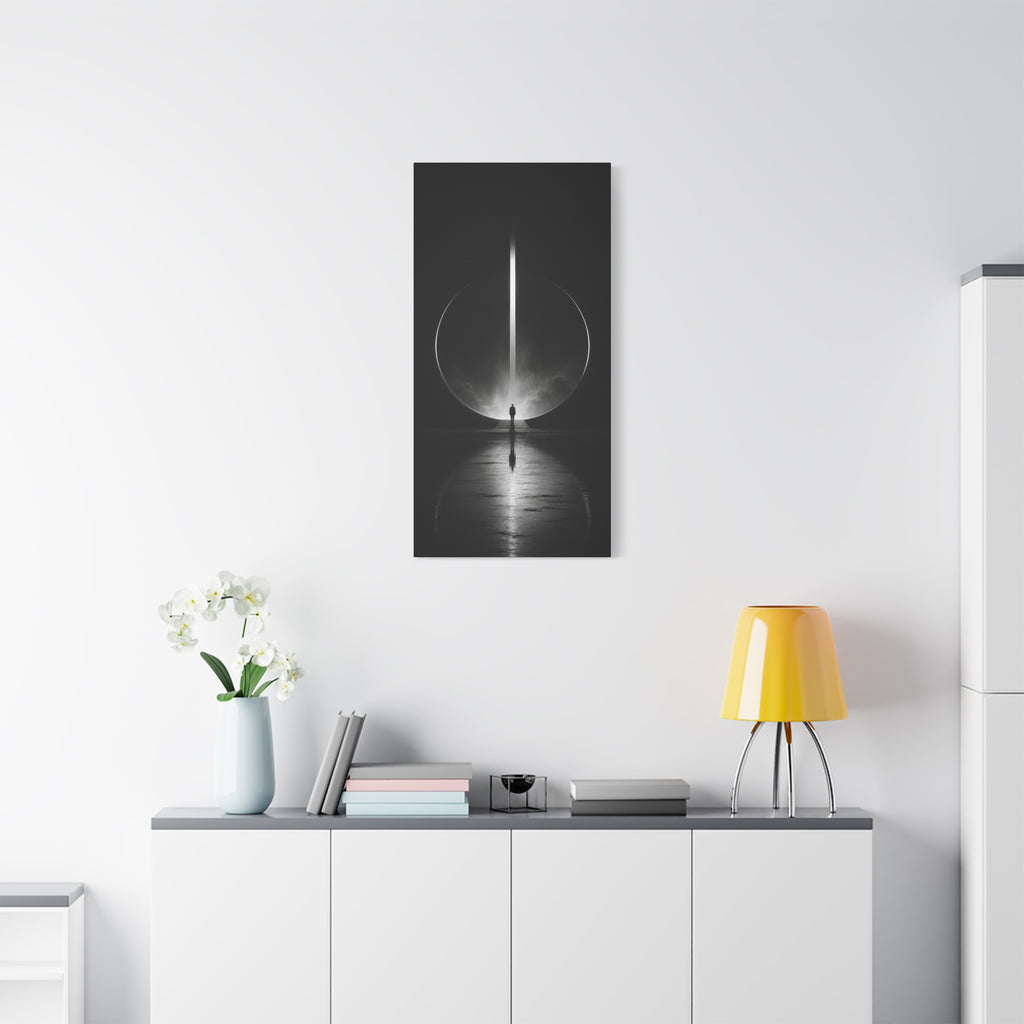 Beyond the Threshold — Minimalist Portal Canvas