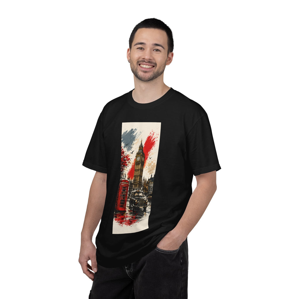 Chuffed to Bits London Illustration T-shirt | Big Ben Phone Booth Union Jack