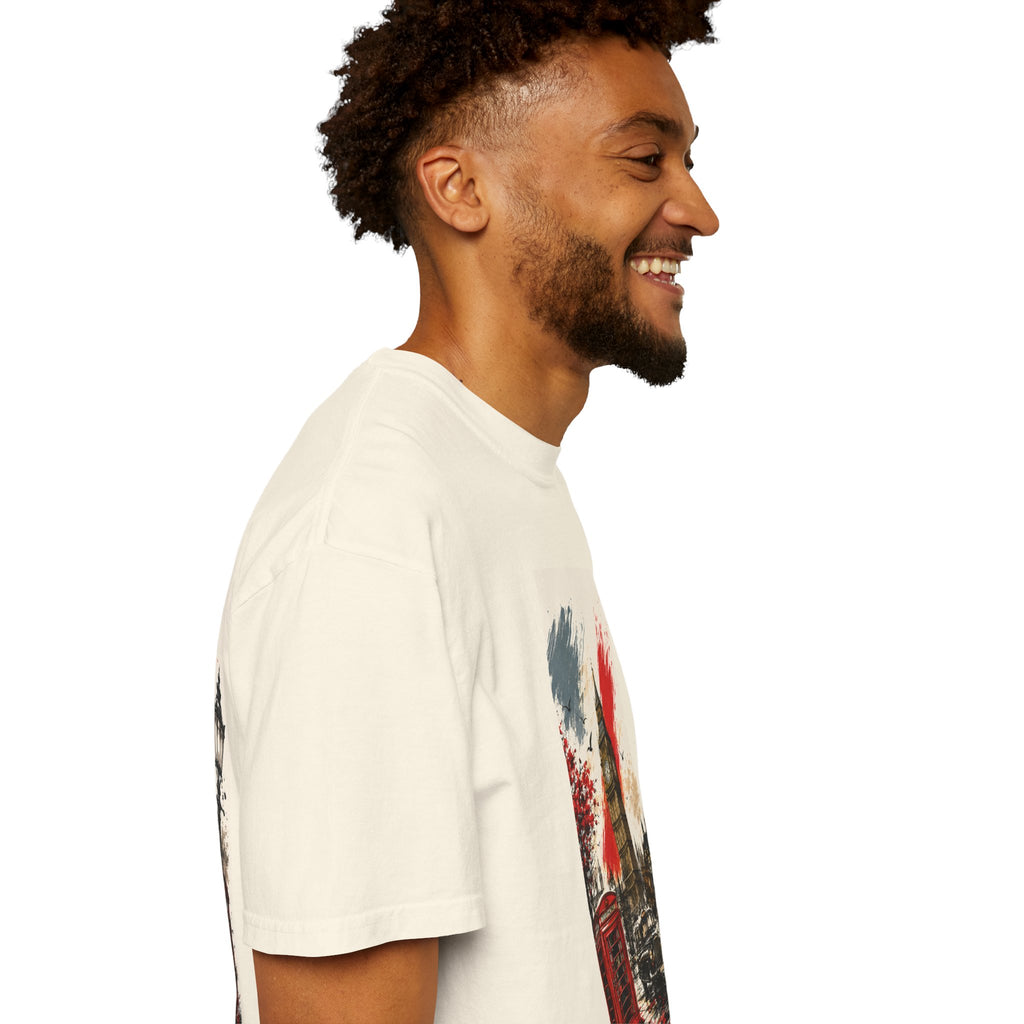 Chuffed to Bits London Illustration T-shirt | Big Ben Phone Booth Union Jack