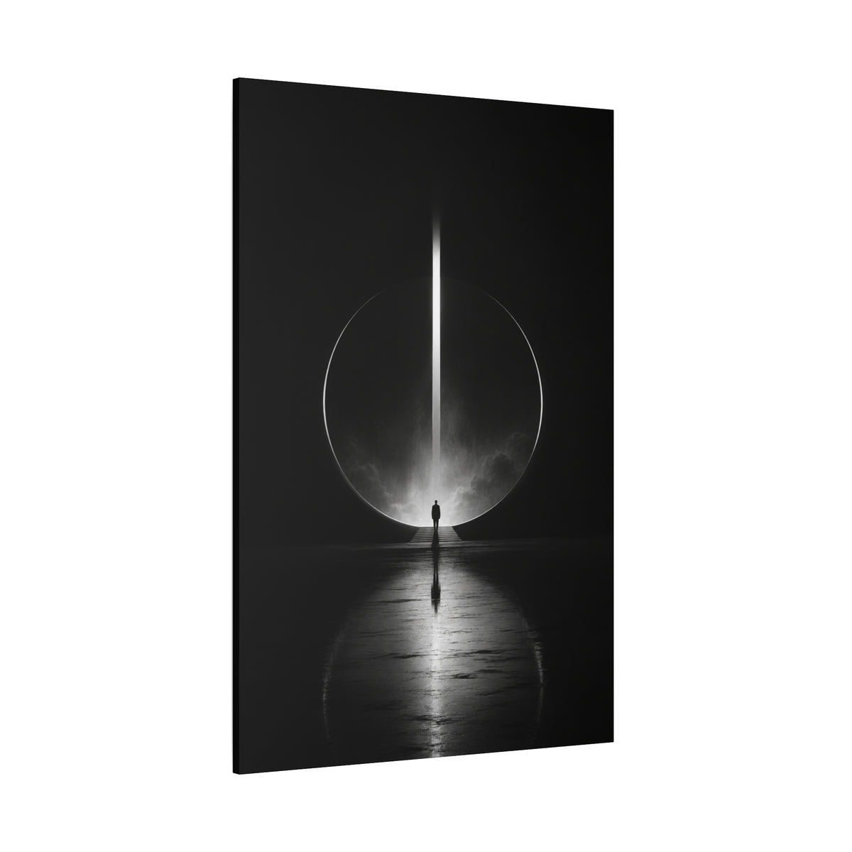 Beyond the Threshold — Minimalist Portal Canvas