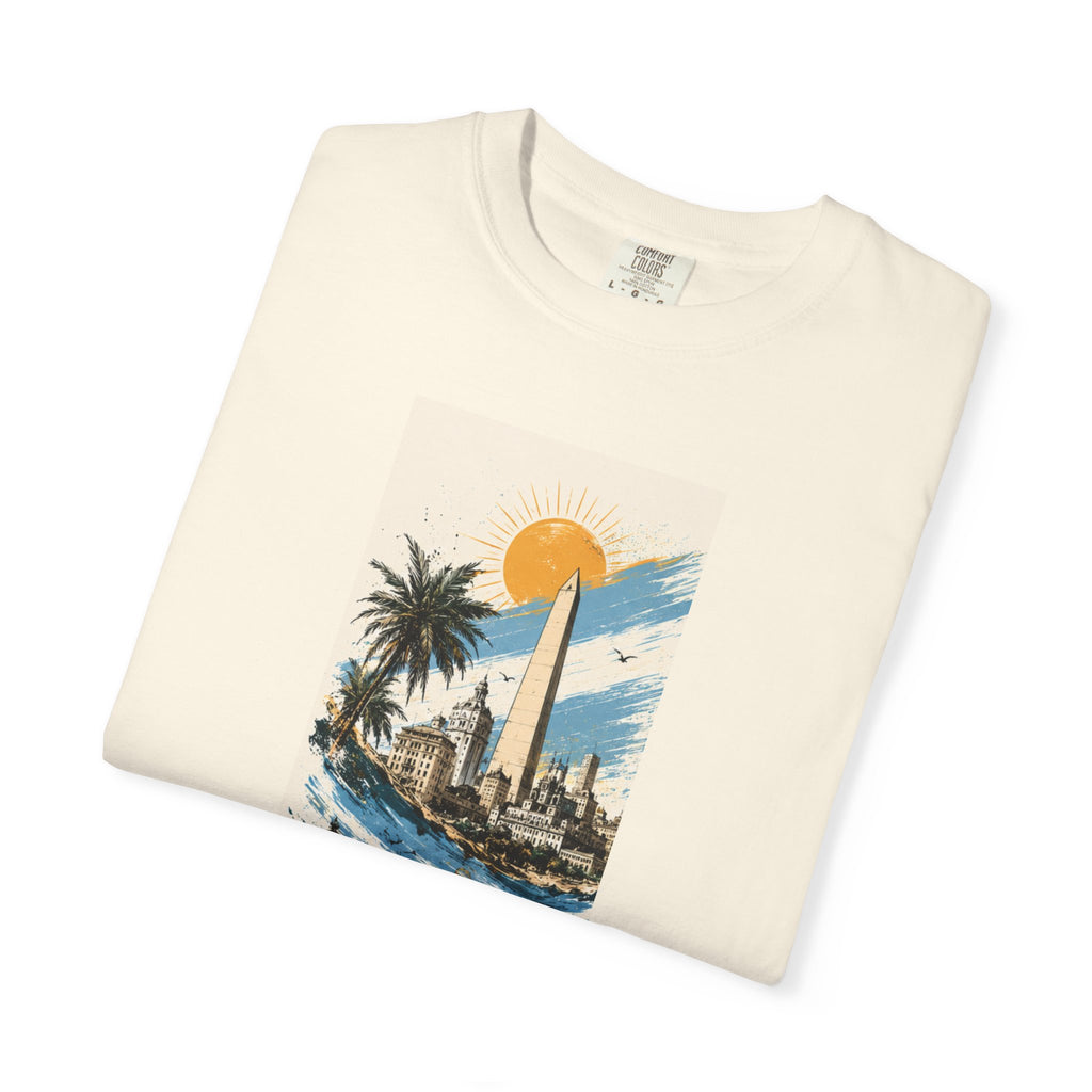Donde Hubo Fuego Cenizas Quedan T-shirt | Sunset Cityscape Tee