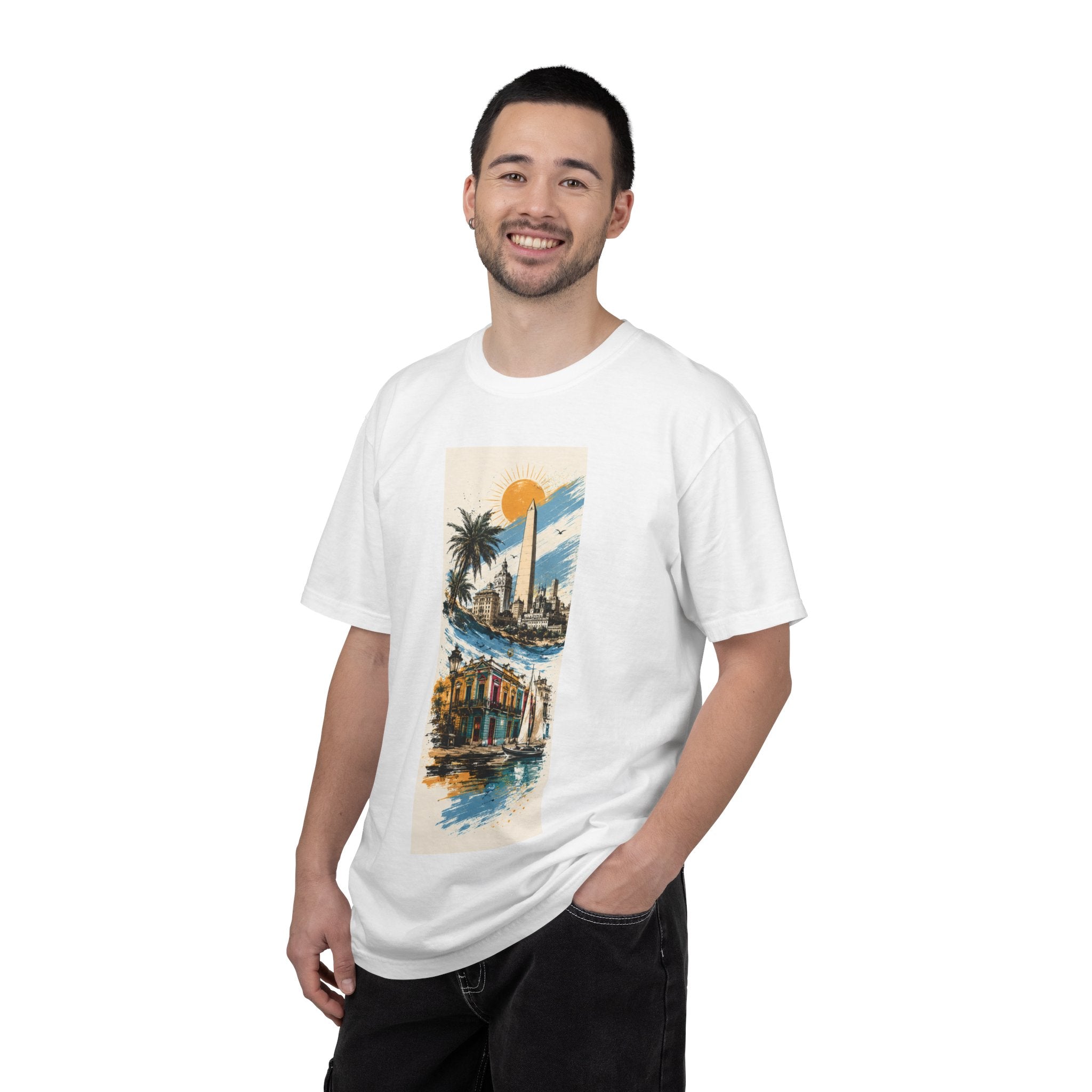Donde Hubo Fuego Cenizas Quedan T-shirt | Sunset Cityscape Tee
