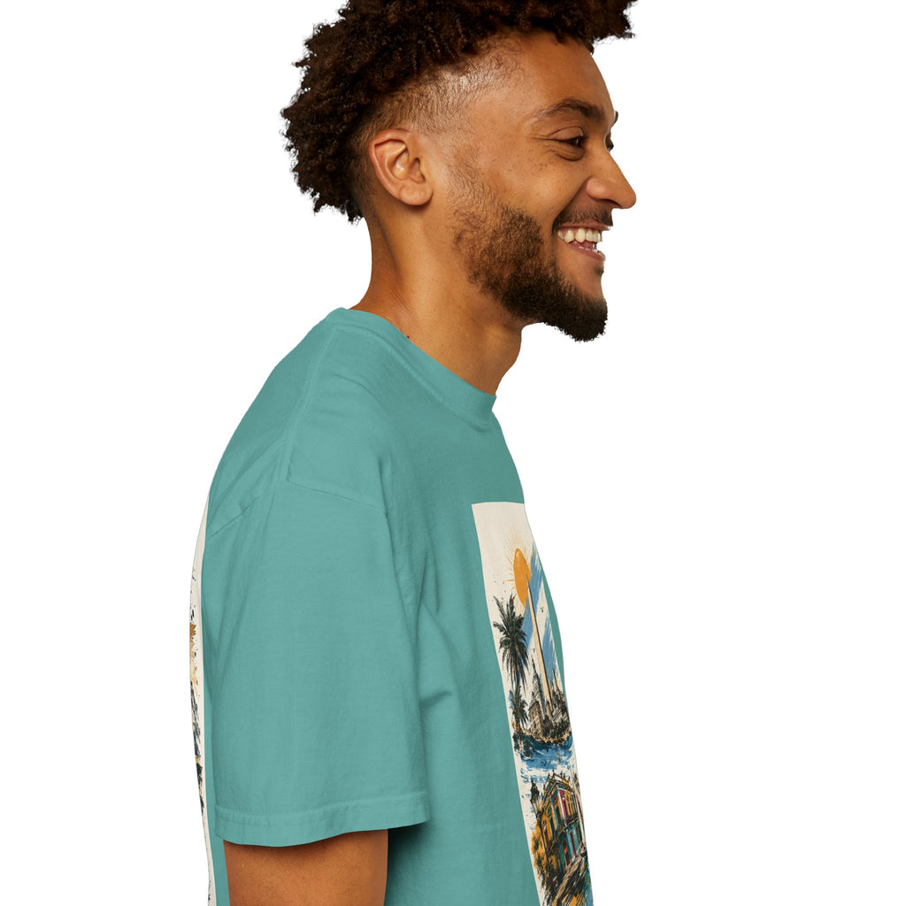 Donde Hubo Fuego Cenizas Quedan T-shirt | Sunset Cityscape Tee