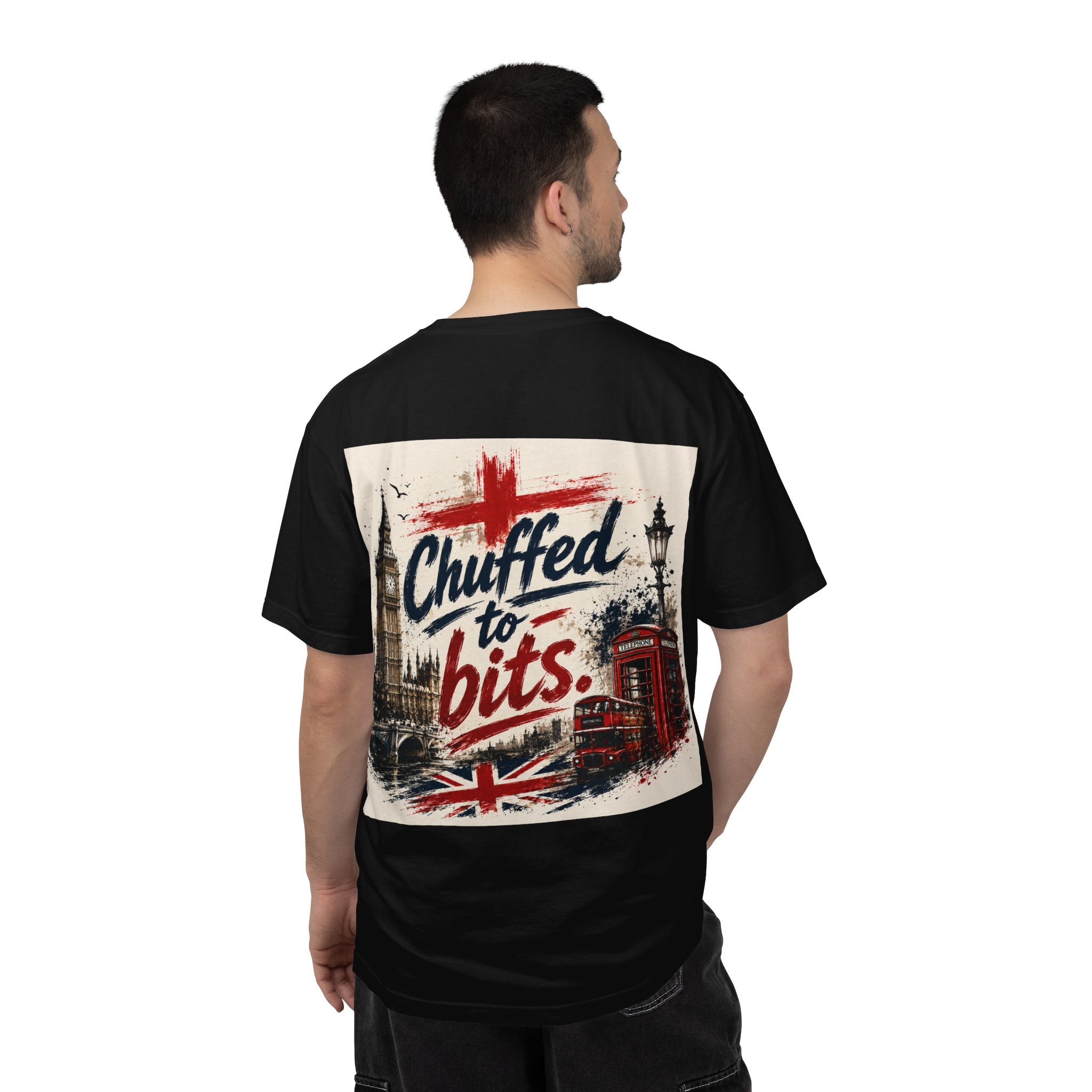 Chuffed to Bits London Illustration T-shirt | Big Ben Phone Booth Union Jack