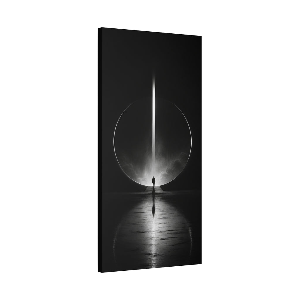 Beyond the Threshold — Minimalist Portal Canvas