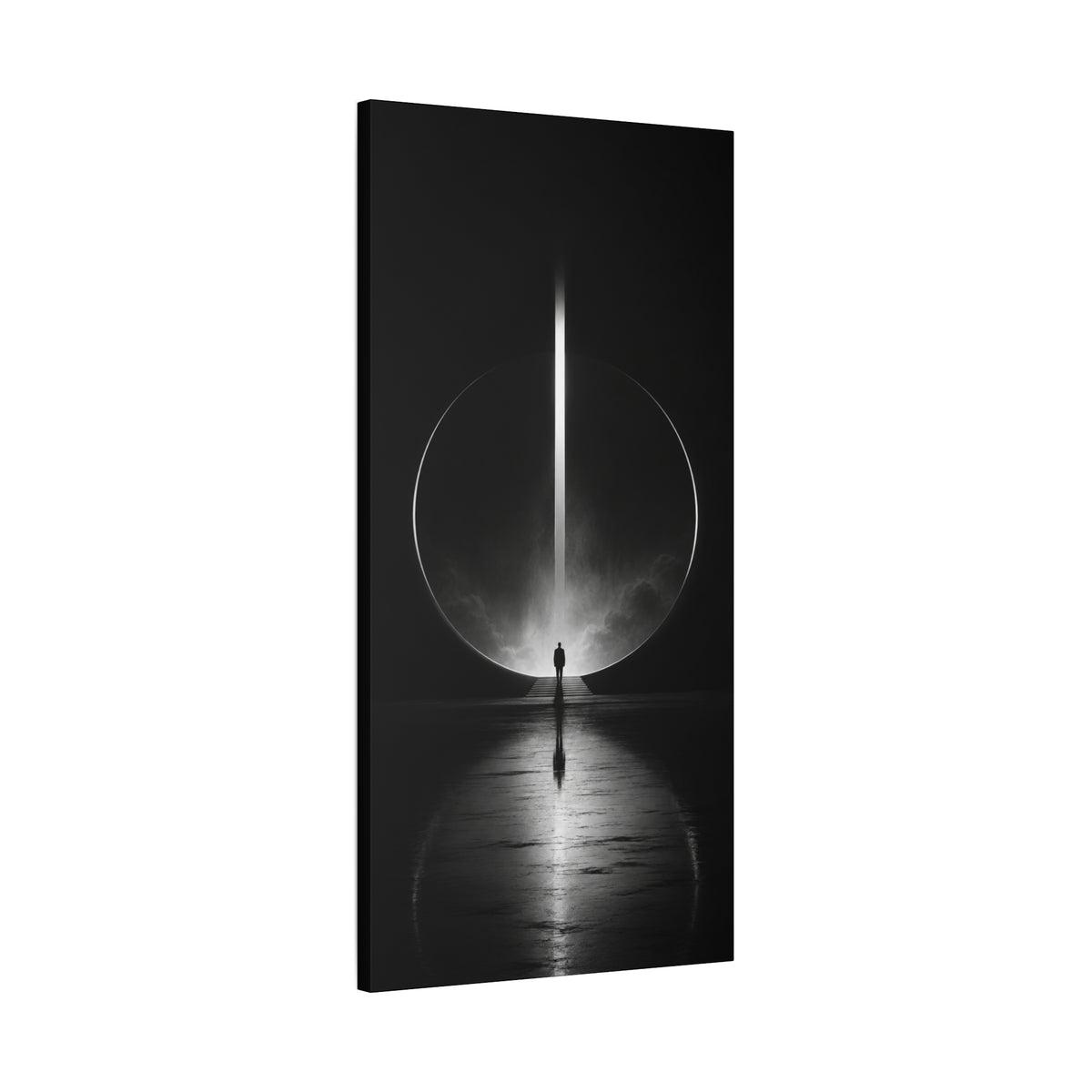 Beyond the Threshold — Minimalist Portal Canvas