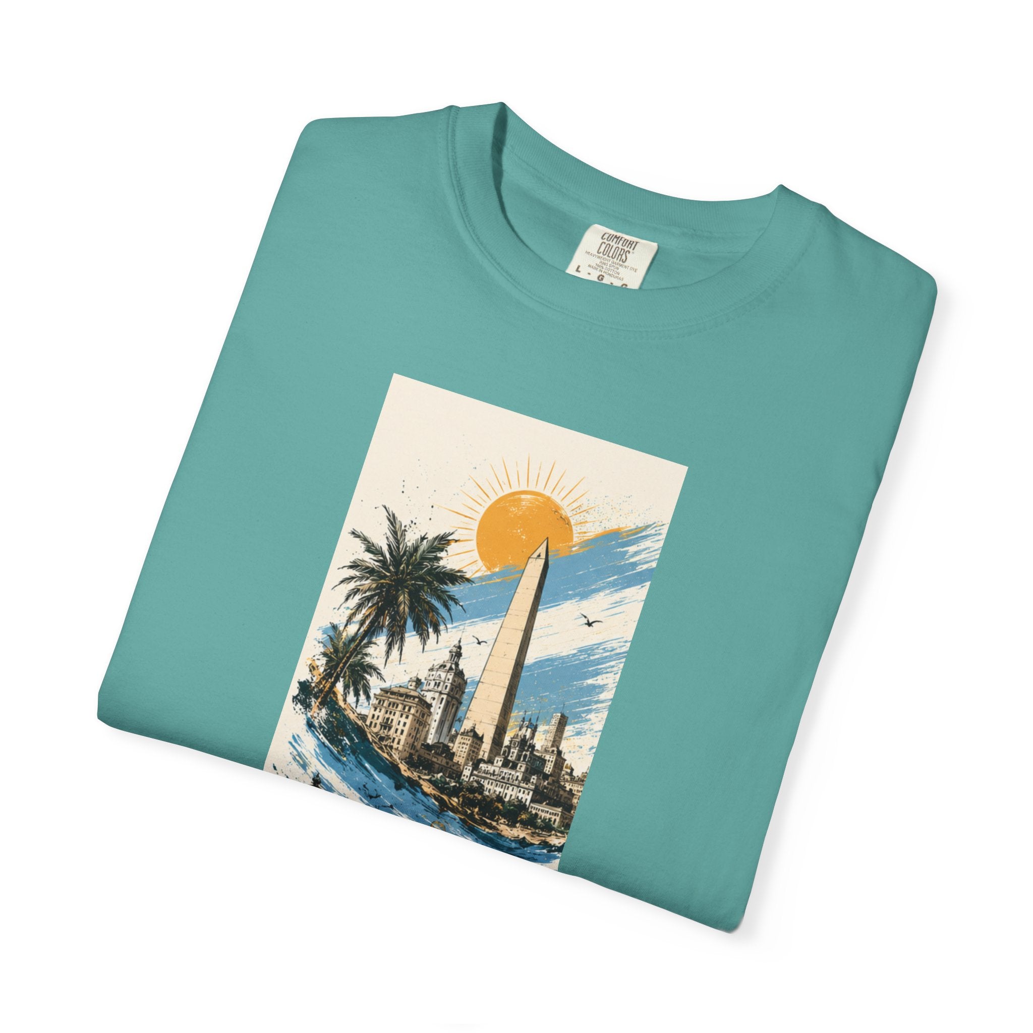 Donde Hubo Fuego Cenizas Quedan T-shirt | Sunset Cityscape Tee