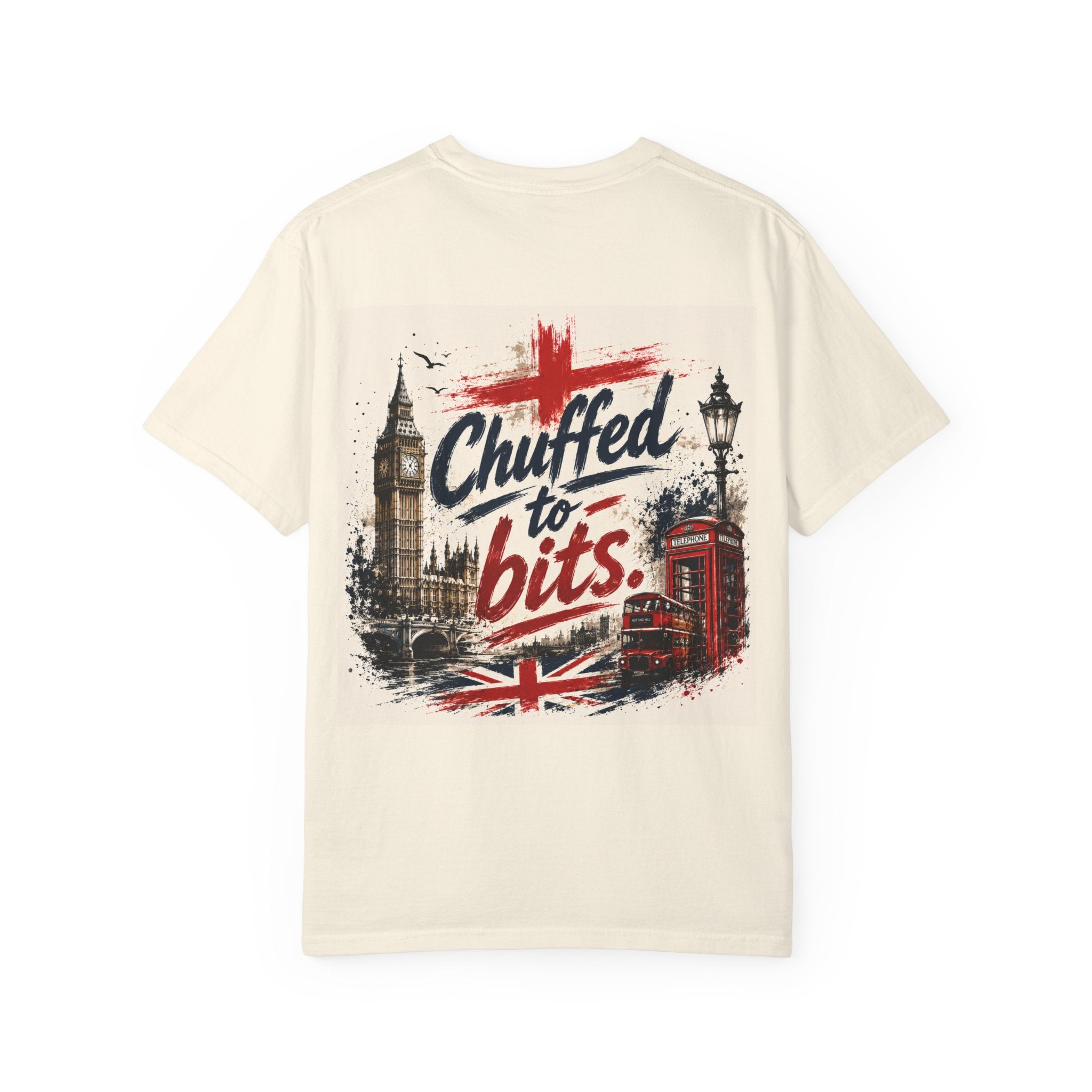 Chuffed to Bits London Illustration T-shirt | Big Ben Phone Booth Union Jack