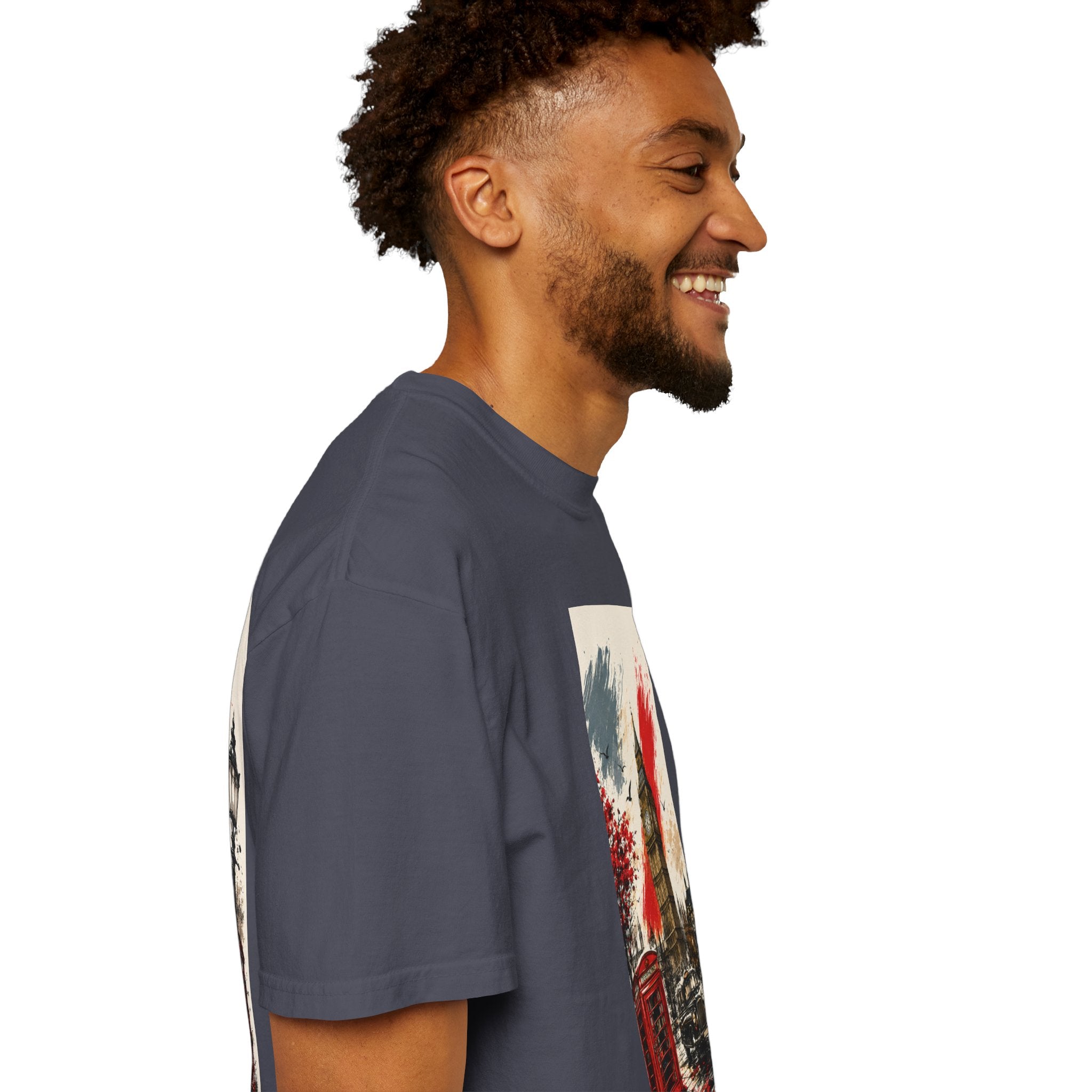 Chuffed to Bits London Illustration T-shirt | Big Ben Phone Booth Union Jack