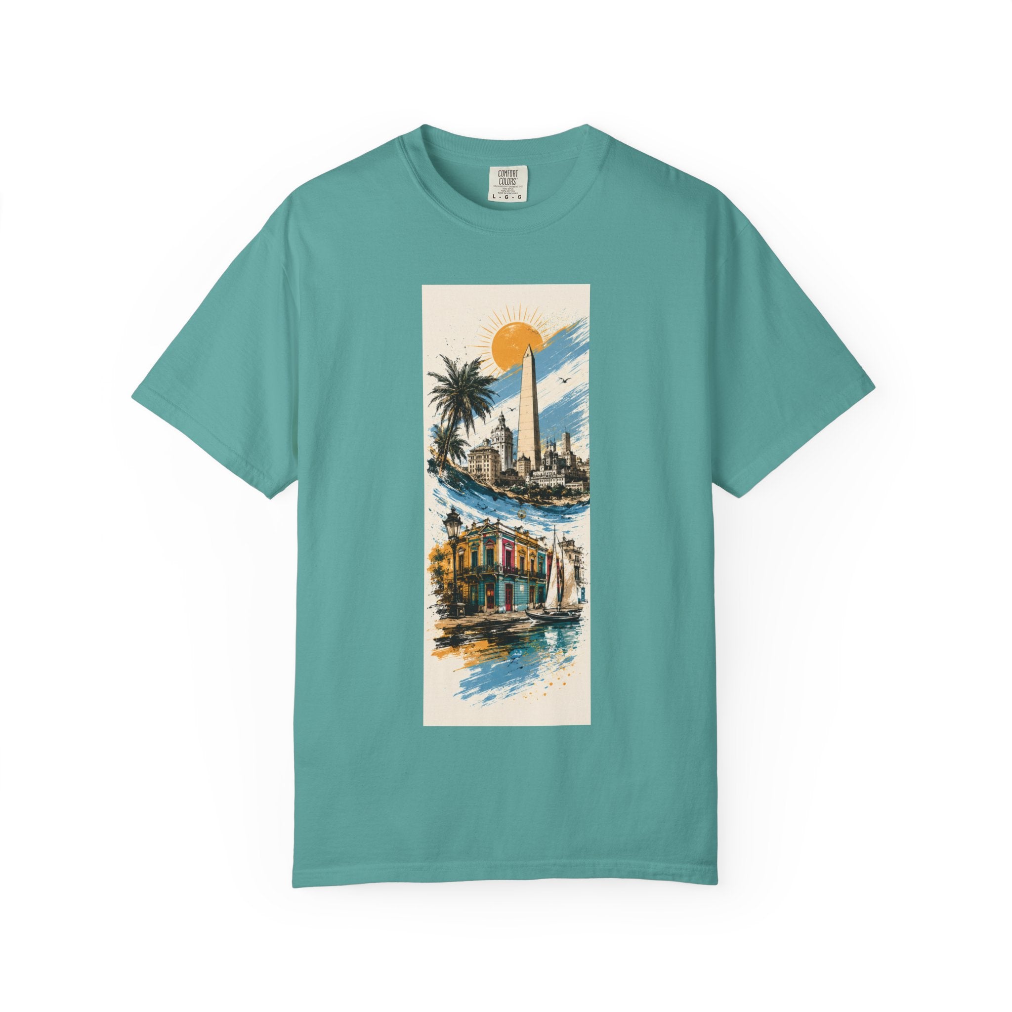 Donde Hubo Fuego Cenizas Quedan T-shirt | Sunset Cityscape Tee