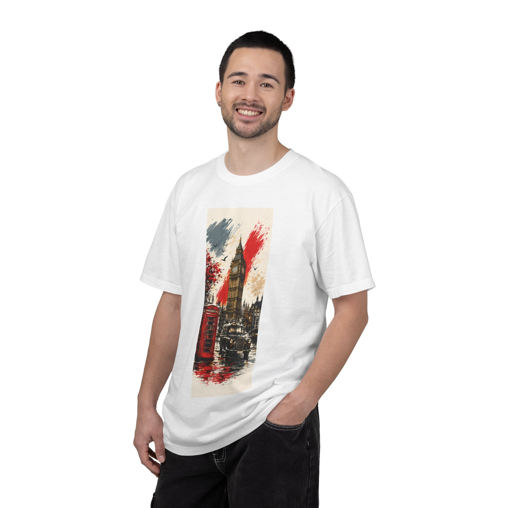 Chuffed to Bits London Illustration T-shirt | Big Ben Phone Booth Union Jack