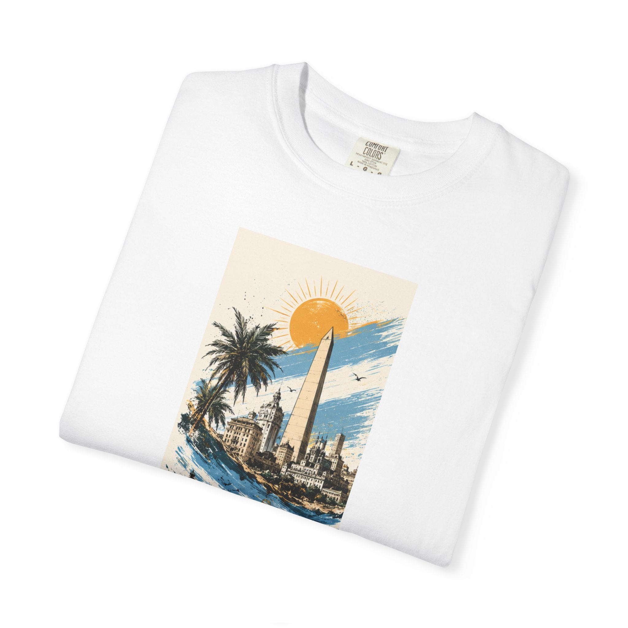 Donde Hubo Fuego Cenizas Quedan T-shirt | Sunset Cityscape Tee
