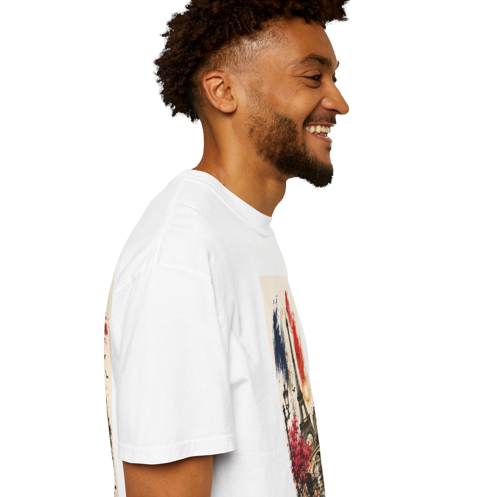Paris Eiffel Tower Illustration T-Shirt | French Phrase Ce n'est pas la mer à boire