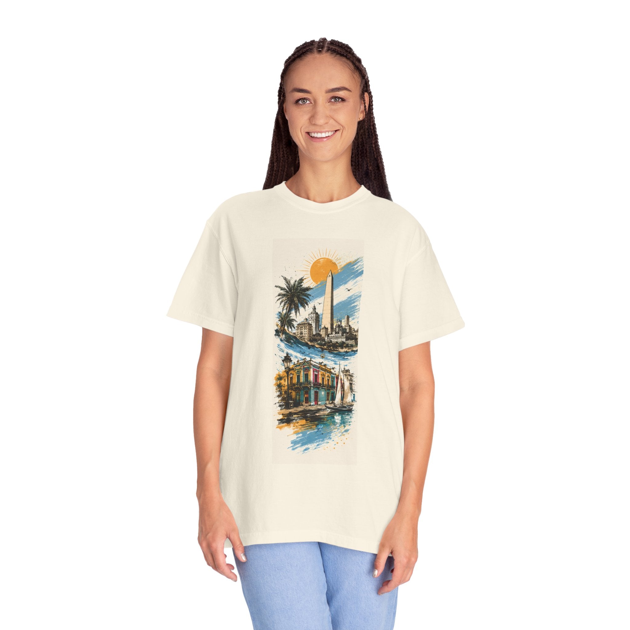 Donde Hubo Fuego Cenizas Quedan T-shirt | Sunset Cityscape Tee