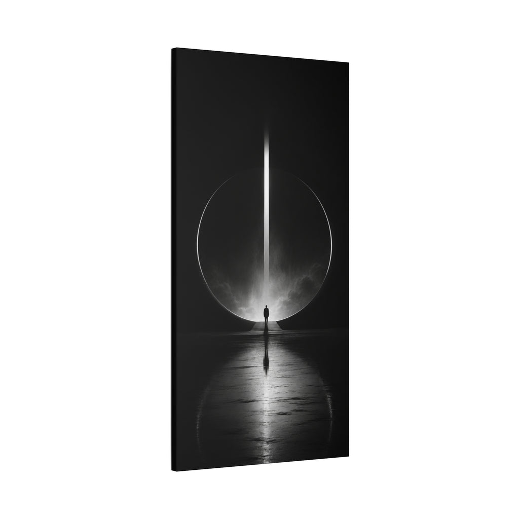 Beyond the Threshold — Minimalist Portal Canvas