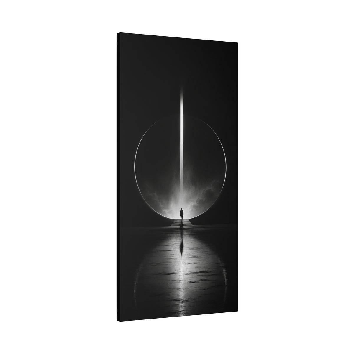 Beyond the Threshold — Minimalist Portal Canvas